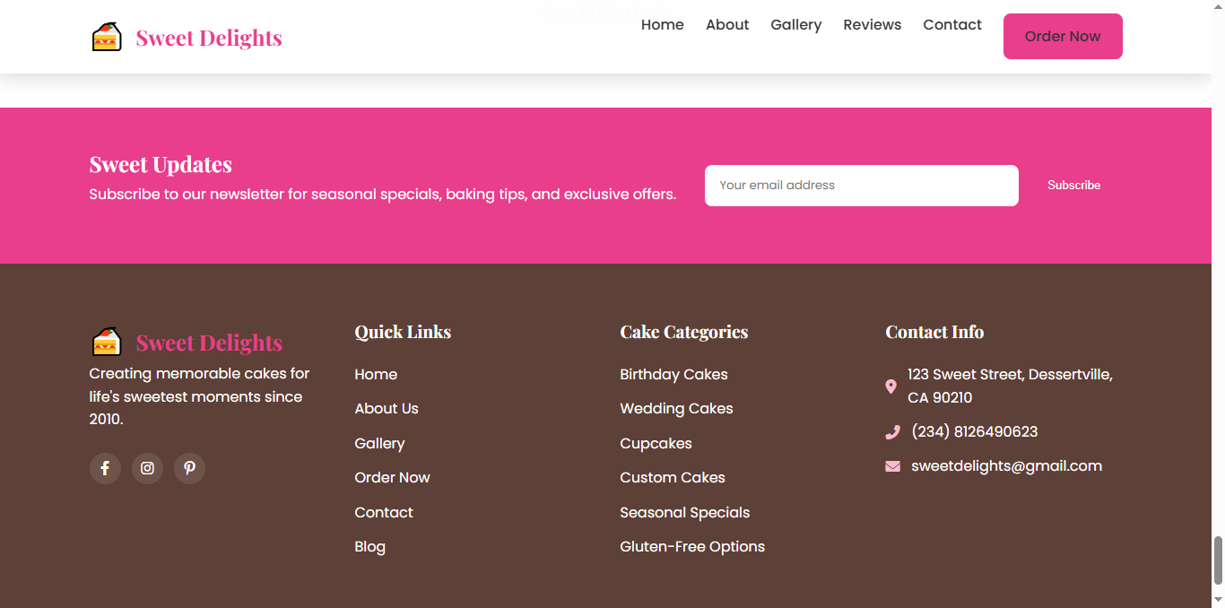 Cake Site 2